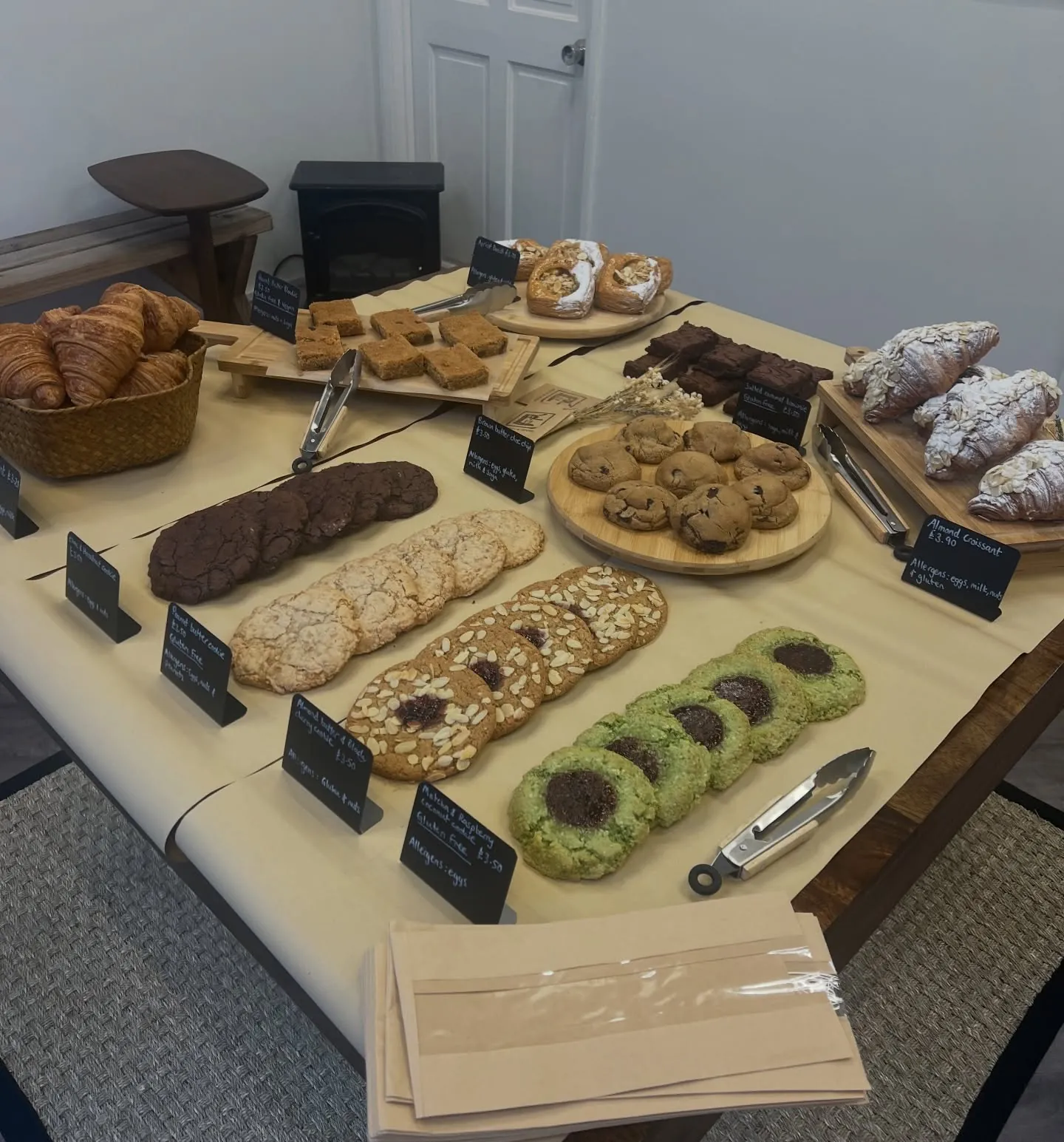 A spread of pastries from above