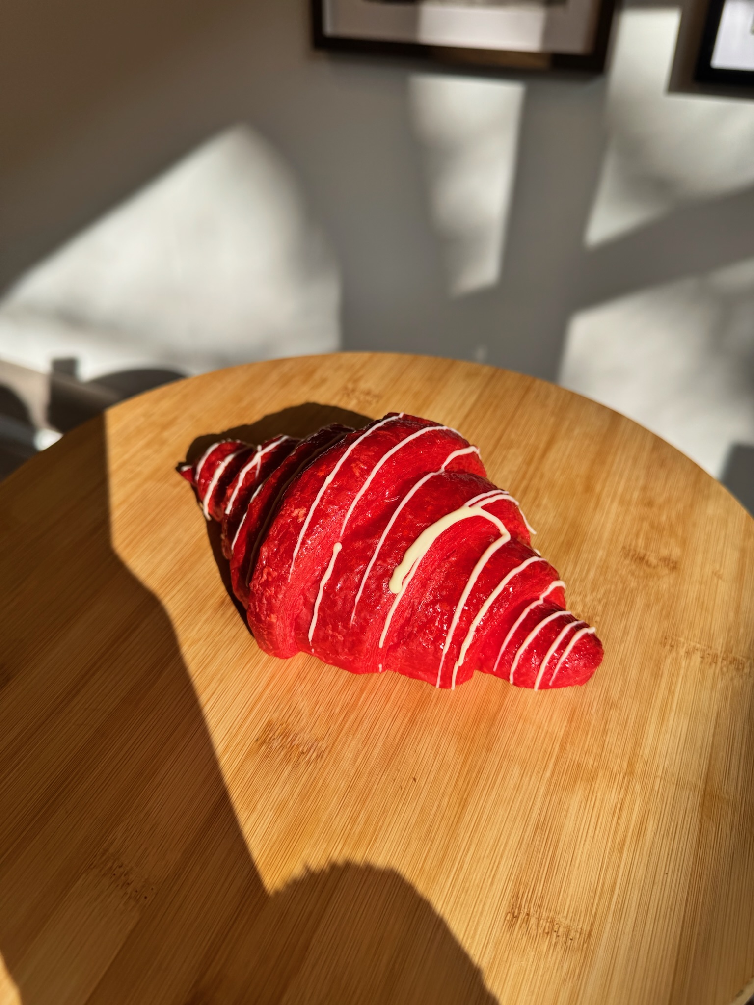 Red velvet croissant